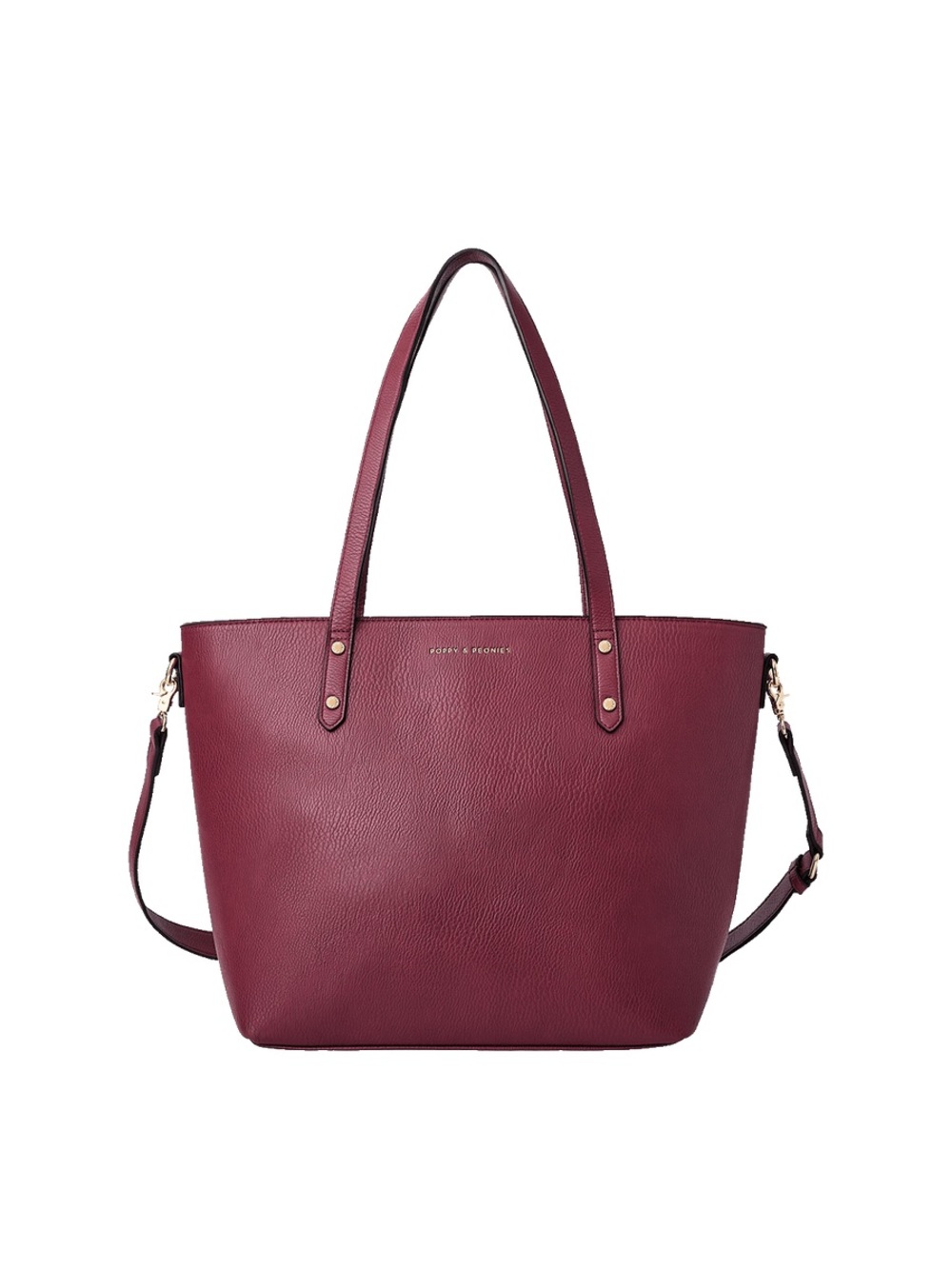Poppy & Peonies Go-Getter leather tote bag
